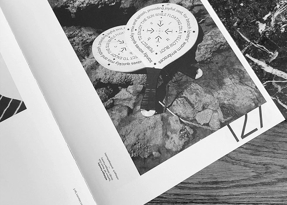 Photographie des pages dédiées à Milletype Foundry dans le Slanted Independent Type II