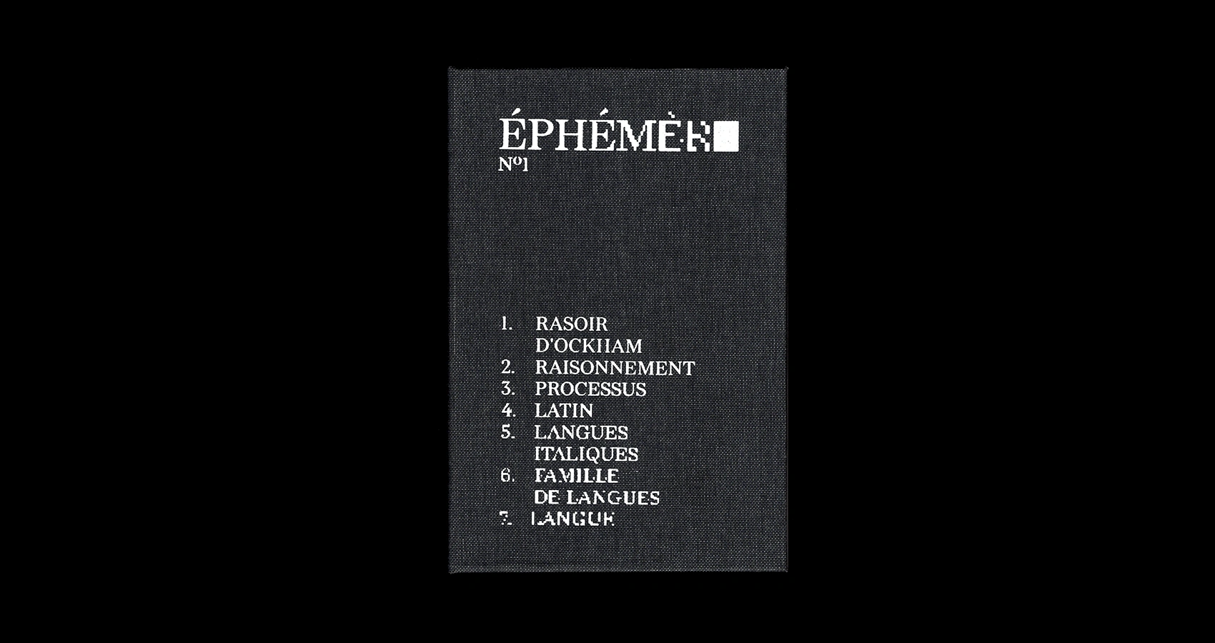 Couverture du livre Éphémère