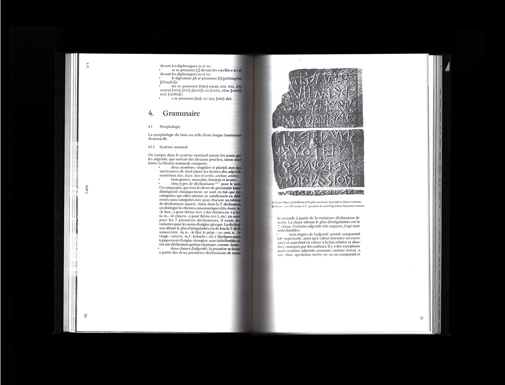 Double page illustrée du livre Éphémère avec effets visuels éphémères