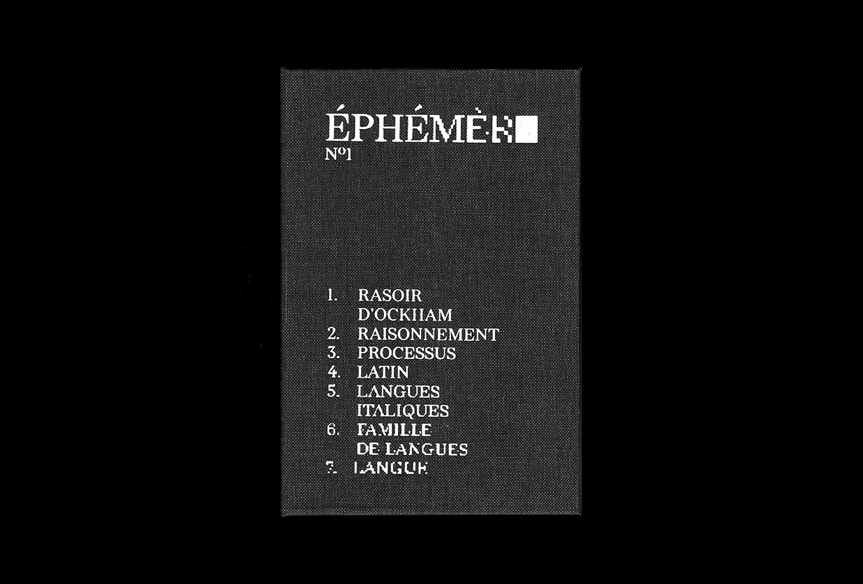 Éphémère - Couverture