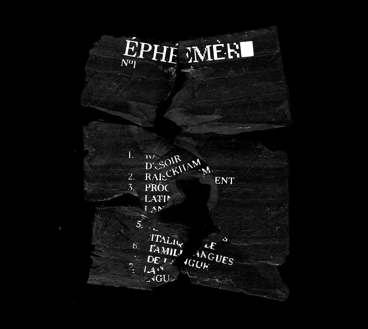 Éphémère - Ardoise