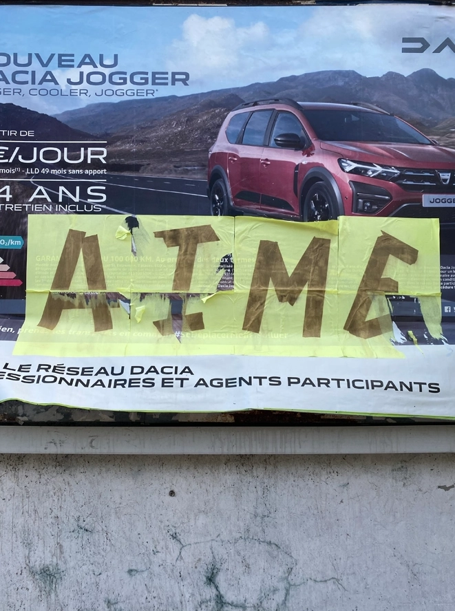 Poème sur publicité