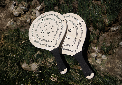 Titrage de présentation Milletype Foundry, spécimen typographique MF Beach Club