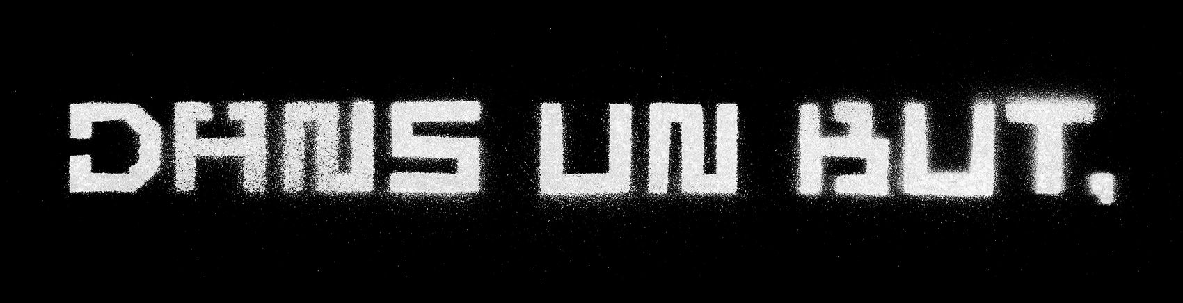Visuel typographique Dans un but de La Récolte Citadine