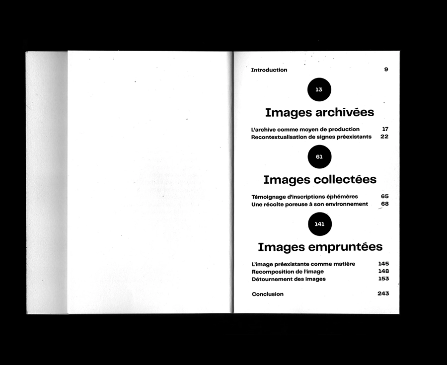 Images archivées, collectées, empruntées - Sommaire