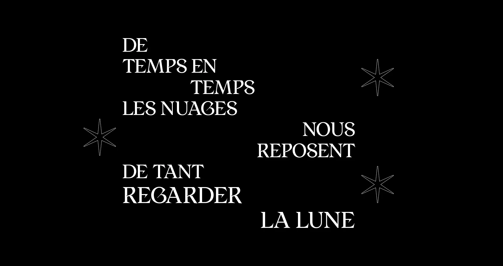 Titrage d'une typographie acérée aux influences gothiques