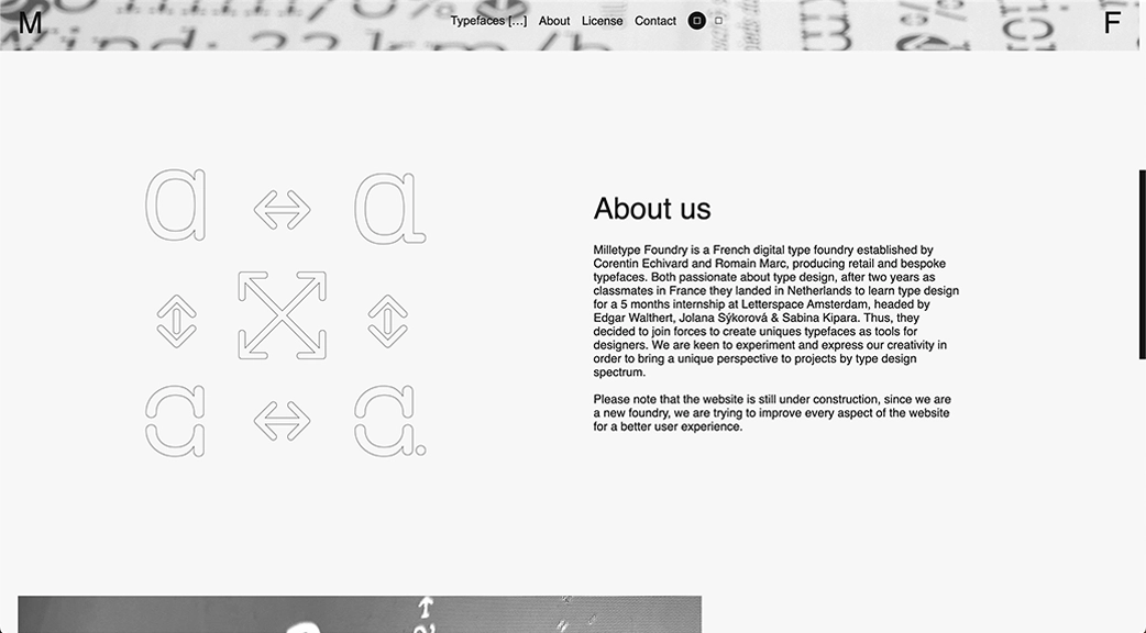 Milletype Foundry - Homepage